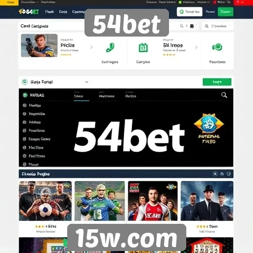 Análise das funcionalidades do site 54bet
